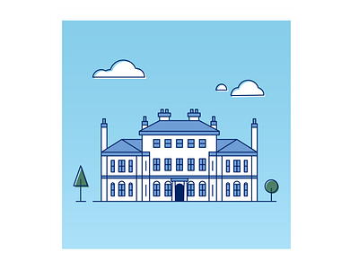 Government House monoline illustration