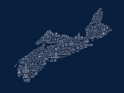 Nova Scotia icon map