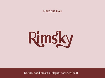 Rimsky || Natural Vintage Sans Serif Font branding classic cool font font awesome free font logo font professional font typography vintage font