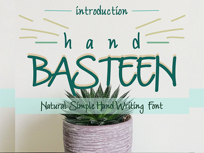 Free Font: Hand Basteen Font advertorial font font awesome font design free typography