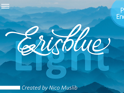 Erisblue Light |Script Font apparel font calligraphy dynamic font font script free font handlettering handwritten handwritting logo font