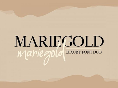 Mariegold Luxury Font Duo elegant font font duo free font freebie handwriting font handwritten font luxury font natural look
