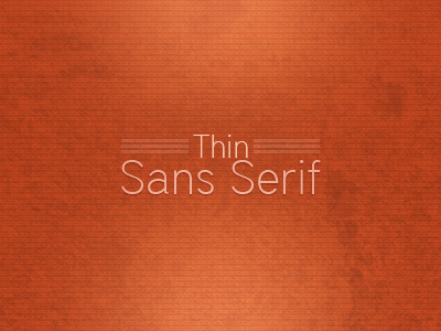Font Collection Thin Sans Serif Lead Image