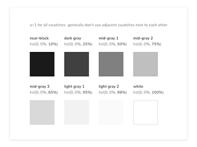 Grayscale system for preliminary designs color color blind colors colorscheme system design ui