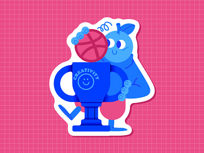 Sticker Dribbble