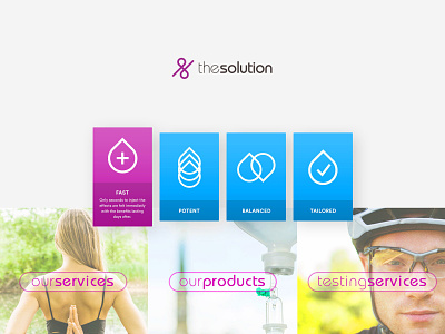 The Solution Elements design icon ui website