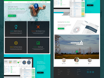 Achieve It Home Page Concept design interactive design web
