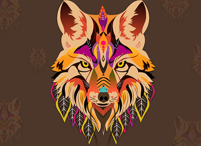 The Wolf Head animal animal motif design logo luxe wolf wolf head