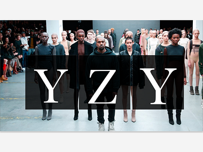 Yeezy flash page adobexd branding clean design kanye west ui