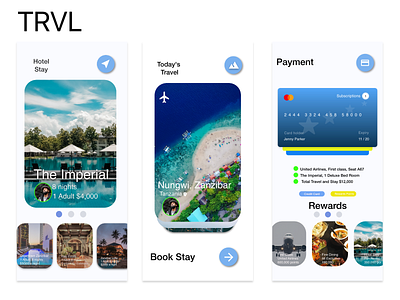 Trvl / Travel mobile app