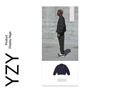 Yeezy mobile app product display adobexd branding clean design kanyewest minimalist mobile app design ui