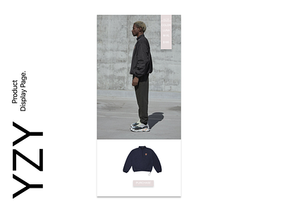 Yeezy mobile app product display adobexd branding clean design kanyewest minimalist mobile app design ui