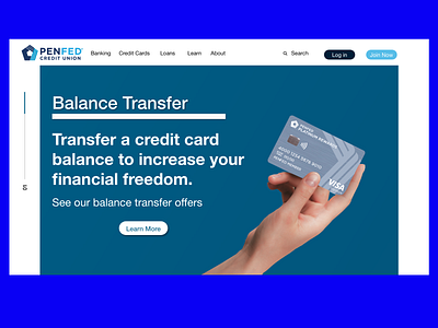 PenFed Redesign adobexd banking website branding clean dailyui dailyuichallenge design fintech product design ui