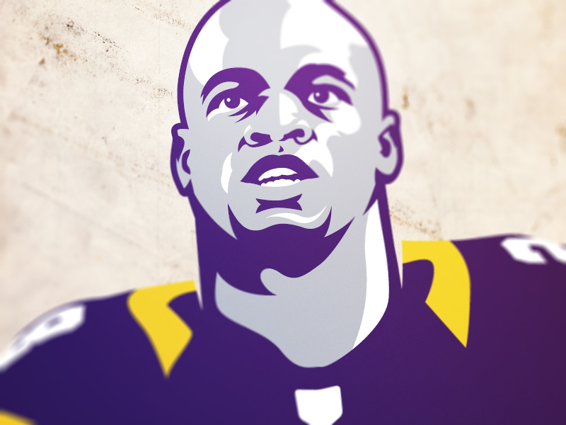 Adrian Peterson by Brandon Williams on Dribbble