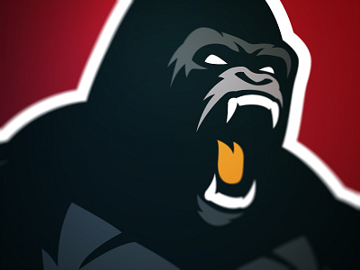 Gorillas animal gorilla logo sports