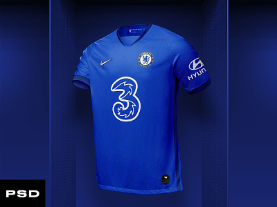 Mens Ghost Soccer Jersey Mockup Template