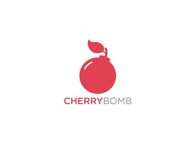 Cherry Bomb cherry logo red