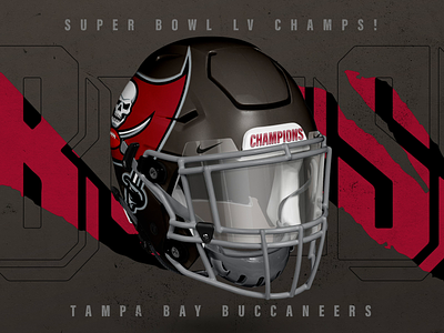 Super Bowl LV Champs! branding buccaneer buccaneers football mockup helmet logo mockup nfl sports design super bowl