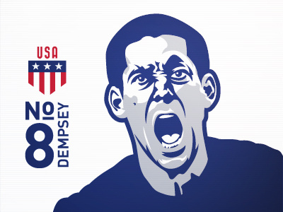 Clint Dempsey No. 8 2014 brazil clint dempsey fifa futbol soccer sports logo world cup