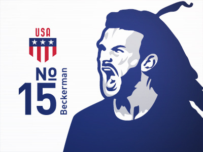 Kyle Beckerman No. 15 2014 brazil fifa futbol kyle beckerman soccer usa world cup