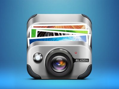 Sliden App Icon app cam camera icon ios iphone ps rendering sliden