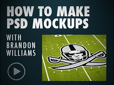 How to Make Mockups Process Video - FREE PSD field free freebie mockup process psd sports tutorial video