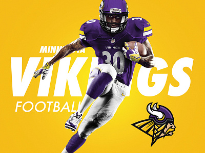 Minnesota Vikings Rebrand Concept brand concept football identity logo minnesota nfl reband sports vikings