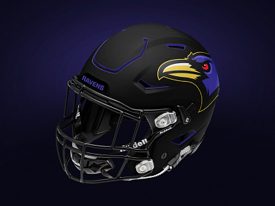 Baltimore Ravens Concept Helmet baltimore brand concept football identity logo nfl ravens rebrand sports