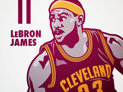 Lebron James Illustration basketball cavaliers cleveland james lebron sports