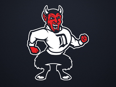 Draco The Devil Mascot II devil illustration logo mascot retro sports sports logo vintage