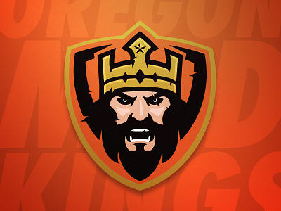 Oregon Mad Kings branding crown fantasy football king logo mascot sports sports branding team