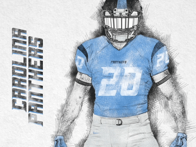 Carolina Panthers Rebrand Concept after effects branding concept football gif logo motion rebrand sketch sports