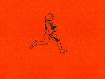 Cleveland Browns TD animation 2d character cleveland browns flat football gif illustration loop loop animation minimal photoshop video