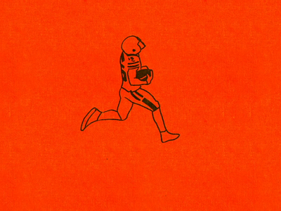 Cleveland Browns TD animation 2d character cleveland browns flat football gif illustration loop loop animation minimal photoshop video