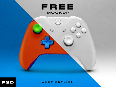 Free Xbox Controller Mockup branding concept e-sports mockup photoshop sports template