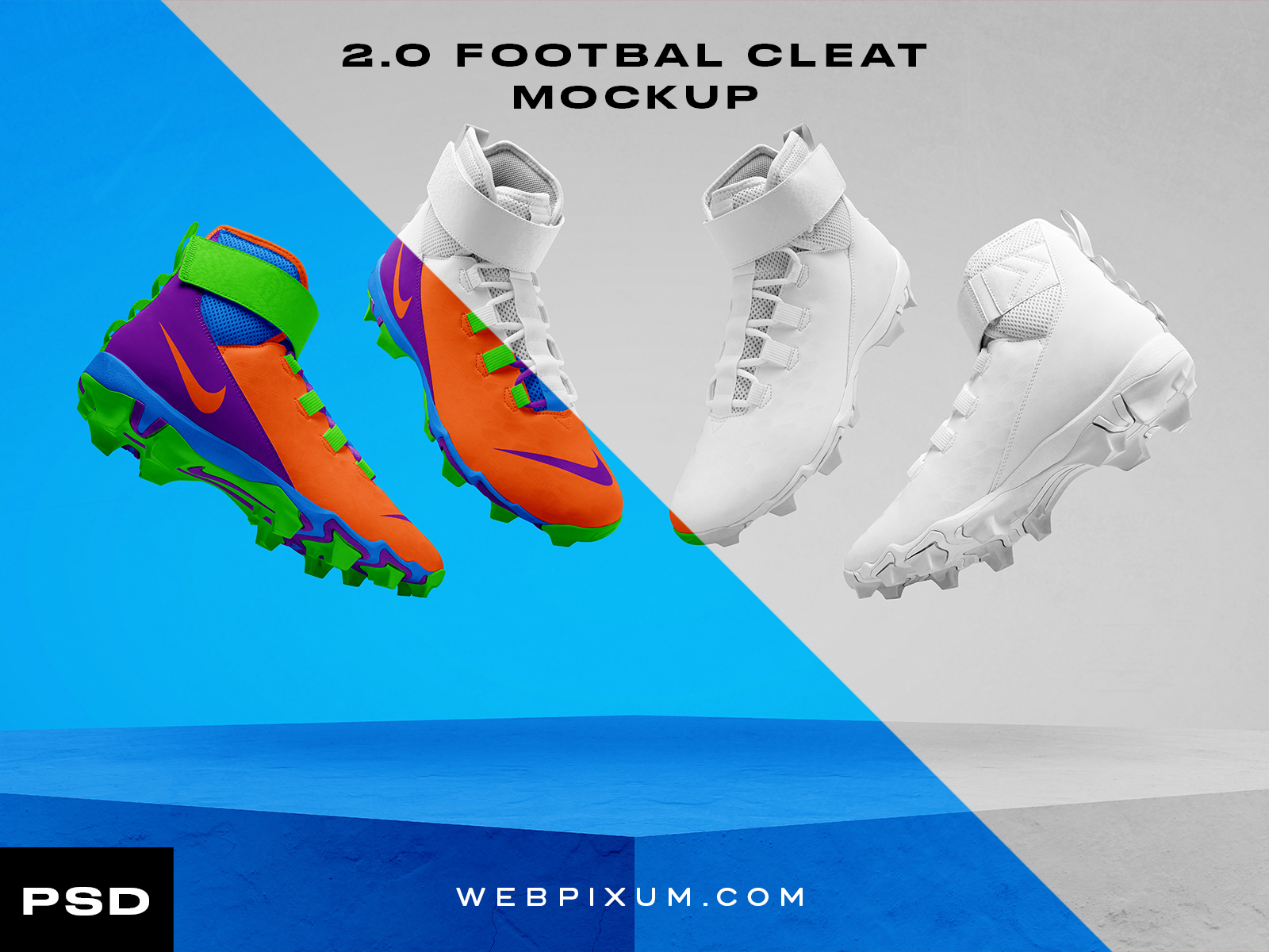 Download 2.0 Football Cleat Mockup by Brandon Williams on Dribbble