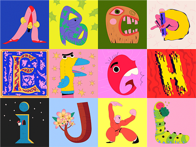 36 Days of Type 2021 36daysoftype alphabet leterring stickers