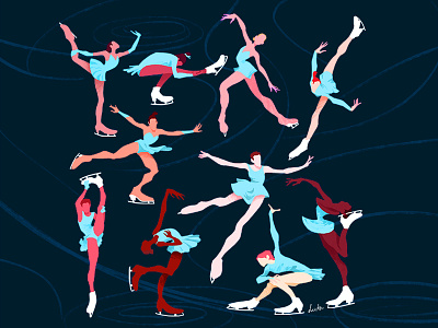 Figure Skating dynamic figureskating gesture olympics sports