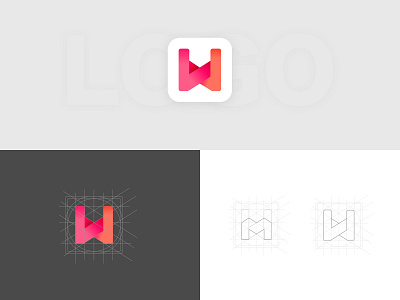 Logo - WithMe branding design events gradient illustration logo vector