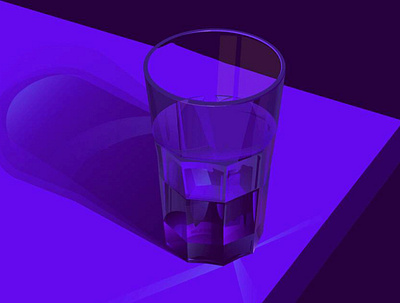 Illustration - Glass glass illustration illustrator purple vector water