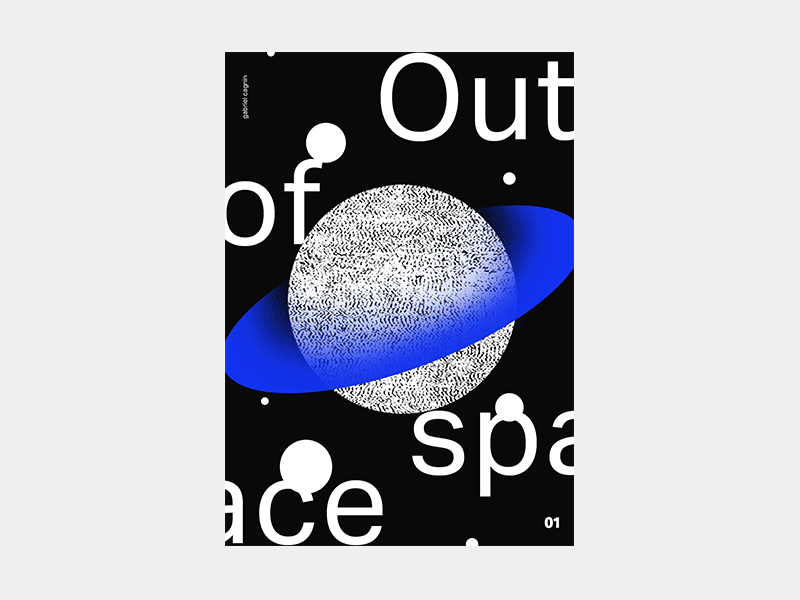 Out Of Space digital art glitch planet poster poster design space universe