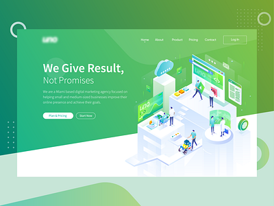 Header Illustration For Professional Digital Marketing Form agency agency website app design digital header hero illustration illustration isometric landing page marketing vector web website