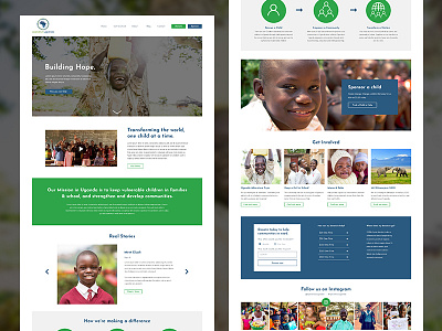 Operation Uganda charity clean desktop not for profit ui website