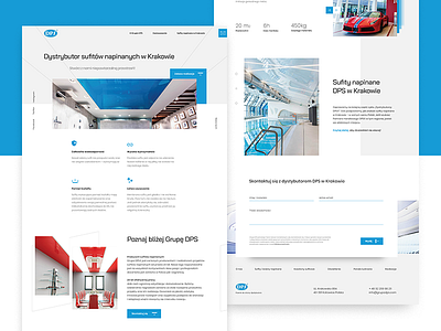 DPS lading page blue landing page ui ux webdesign