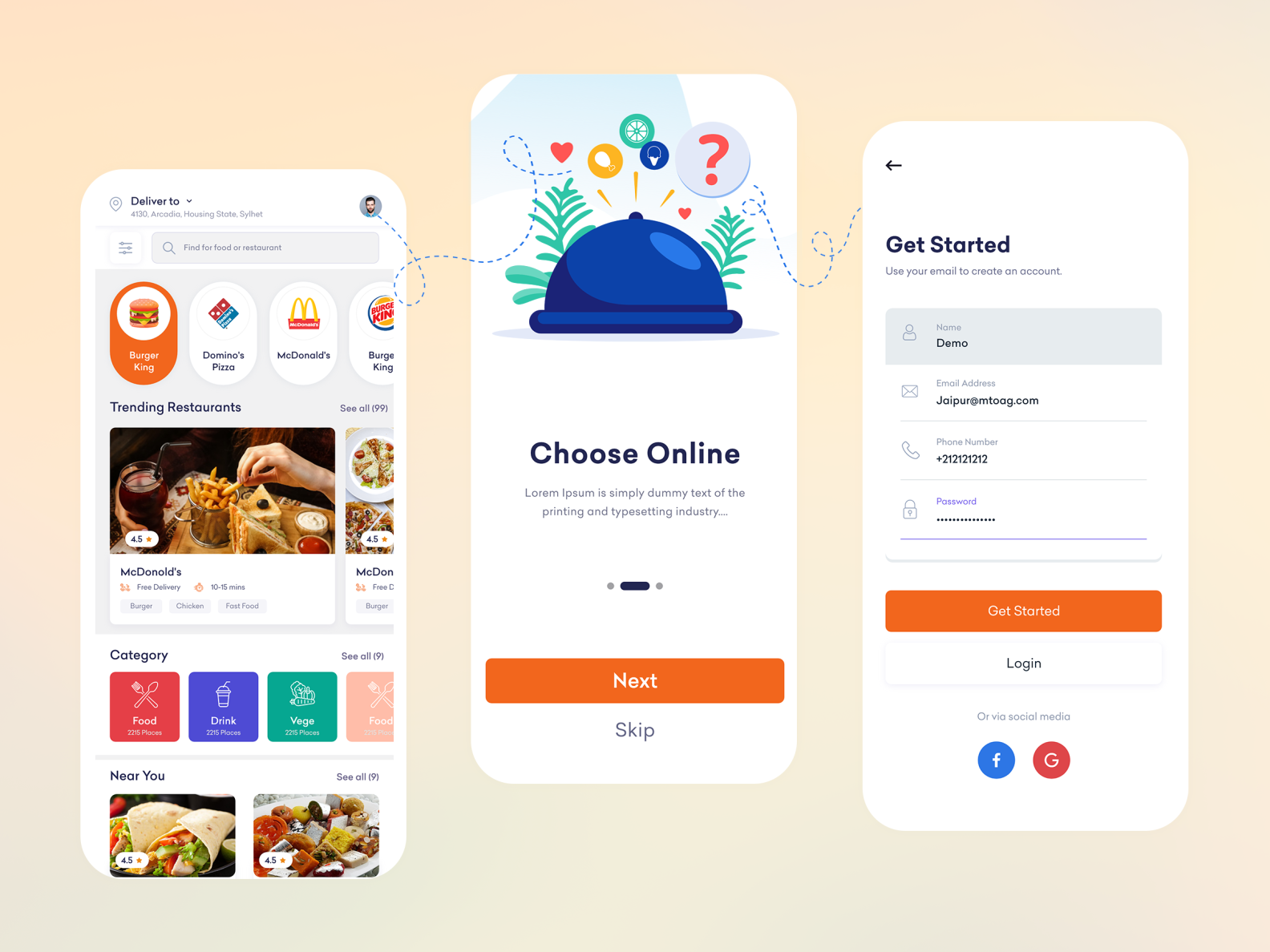 Food Delivery App by Mtoag Technologies on Dribbble