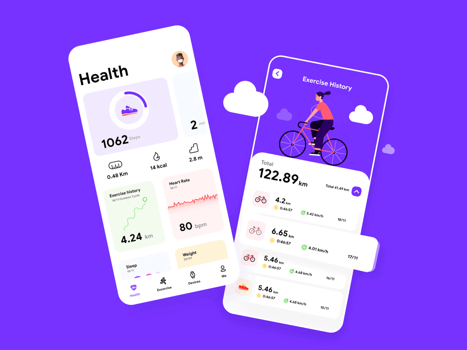 Health Support App design fitness app graphic design health health app health support app mobile app ui ui design ux