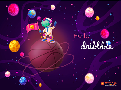 Hello Dribbble 3d animation app ui graphic design mobile app ui ui design ux we web design web development