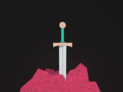 Pride and glory animation excalibur illustration kingdomofsomething loop motion design motion graphic motiongraphics sword