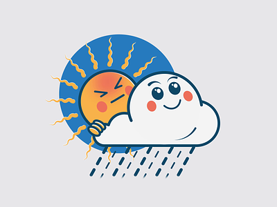 Fuckin' weather animation animation 2d cloud clouds dadjokes humour illustration loop motion design motion graphic motiongraphics sun weather weather app