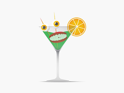 Summer vibe. abstract animation animation 2d denture drink drinks illustration loop martini motion design motion graphic